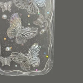 Samsung Galaxy A15 Kılıf 3D Kelebek Desen Kamera Korumalı Şeffaf Silikon Kapak - 3