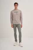 Cazador Erkek 3 İplik Şardonsuz Sweatshirt 5221 Gri - 2