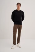 Cazador 3 İplik Şardonlu Sweatshirt 5028 Siyah - 3