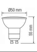 Horoz 5W Led Ampul GU10 Duylu 6400K Beyaz Işık Plus-5 001-002-0005 ( 10 ADET ) - 2