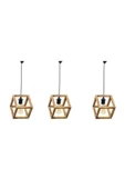 Oradekor Doğal Ahşap Küp Tekli Set (3 Lü Set) - 1