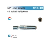 NT Tools 14 mm. 3/8" Mafsallı Manyetik Buji Lokması Onikiköşe Boy 100 mm. NCLB14M - 2
