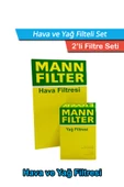 BMW 3 Serisi E46 3.25İ MANN Filtre Bakım Seti 2001-2005 Hava+Yağ Filtresi - 1