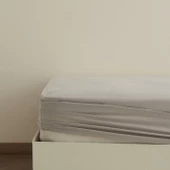 Karaca Home Basic %100 Pamuk Çift Kişilik Lastikli Çarşaf Gri thumbnail 1