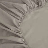 Karaca Home Basic %100 Pamuk Çift Kişilik Lastikli Çarşaf Gri thumbnail 2