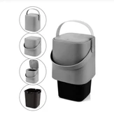 TUFFEX SİHİRLİ ÇÖP KOVASI 8 LT ANTRASİT - 4