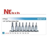 Nt Tools 8 Parça 1/4" Torx Lokma Seti CrV NCSET14T - 2