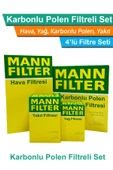 BMW X3 E83 20d M47 Motor MANN Filtre Bakım Seti 2004-2007 Hava+Yağ+Yakıt+Karbonlu Polen - 1