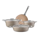 Aryıldız Neo-Ceramic 7 Parça Tencere Seti Bej Ar256183 - 1