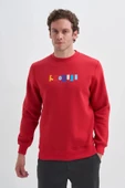 Cazador 3 İplik Şardonlu Sweatshirt 5161 Kırmızı thumbnail 1