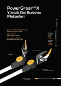 Fiskars UPX86 PowergrearX Teleskopik Yüksek Dal Budama Makası - 3