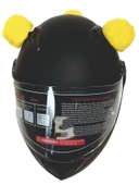 PELUŞ KASK KULAĞI (JK-P1) PANDA KULAK - SARI - 2