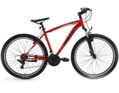 BİSAN LEON ERKEK DAĞ BİSİKLETİ 46CM V 26 JANT 21 VİTES BAYRAK KIRMIZISI SİYAH - 1