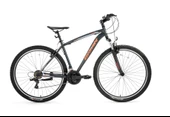BİSAN LEON ERKEK DAĞ BİSİKLETİ 46CM V 26 JANT 21 VİTES MAT GRİ TURUNCU - 1