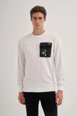 Cazador Erkek 3 İplik Sweatshirt 5016 Ekru - 3