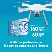Lexar Fly 64GB Micro SD 160MB/60Mbs 4K V30 Hafıza Kartı - 3
