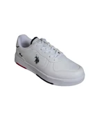 U.S.POLO ASSN Kadın Erkek Beyaz Sneaker Spor Ayakkabı thumbnail 3