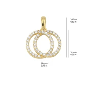 14 Ayar Altın Yuvarlak Kolye Ucu 1,47 gr thumbnail 2