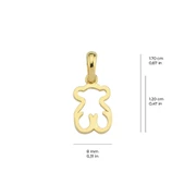 14 Ayar Altın Ayıcık Kolye Ucu 0,67 gr thumbnail 2