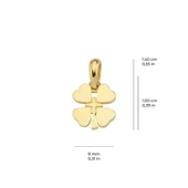 14 Ayar Altın Yonca Kolye Ucu 0,72 gr thumbnail 2