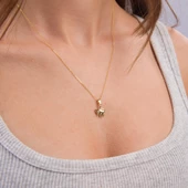 14 Ayar Altın Boğa Burç Kolye Ucu 0,84 gr thumbnail 6