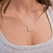 14 Ayar Altın Koç Burç Kolye Ucu 0,57 gr thumbnail 4