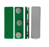 10 Adet İsimlik Mıknatısı - Yakalık Mıknatısı 45×13 mm (3 Neodyum Mıknatıslı) - 1