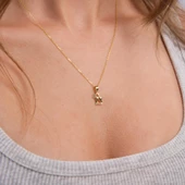 14 Ayar Altın Oğlak Burç Kolye Ucu 0,65 gr thumbnail 6