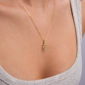 14 Ayar Altın Akrep Burç Kolye Ucu 0,70 gr thumbnail 5