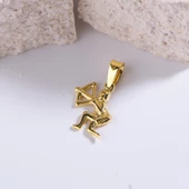 14 Ayar Altın Kova Burç Kolye Ucu 0,62 gr - 3