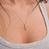 14 Ayar Altın Kova Burç Kolye Ucu 0,62 gr - 4