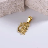 14 Ayar Altın Kova Burç Kolye Ucu 0,64 gr thumbnail 3