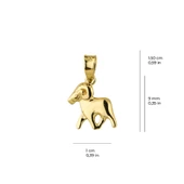 14 Ayar Altın Koç Burç Kolye Ucu 0,57 gr thumbnail 2