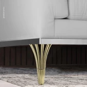 İstanbul 19 cm Gold Altın Konsol Mobilya Kanepe Koltuk Tv Ünitesi Baza Ayağı Orta Sehpası Ayakları thumbnail 8