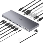 Cudy CS700 Dual 4K 2xHDMI 2xDisplayPort 2xUSB-C(10Gbps) 4xUSB-A 1xGigabit 100W PD Dock İstasyonu - 2