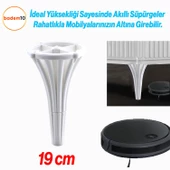 İstanbul 19 cm Beyaz Mobilya Konsol Orta Sehpası Kanepe Koltuk Tv Ünitesi Baza Ayağı Ayak Ayakları - 2