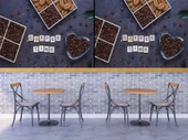 Cafe kahve zamanı Duvar Kağıdı Baskı - 4