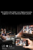 Torima HY300T Taşınabilir Sinema Projektörü Ev Sineması Bluetooth Android 11 Akıllı Projeksiyon Wifi - 3