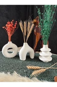 Minimal 3'lü Vazo Vazo Seti Özel Günler Için Çoklu Paket(5 SET, 15 PARÇA VAZO IÇERİR) - 2