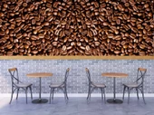 Kahve Çekirdeği Cafe Duvar Kağıdı Baskı - 4