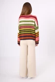 Peraluna Nadine Çizgili Bol Kesim Kazak - Multi thumbnail 9