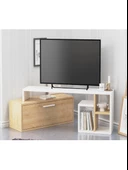 LAGOMOOD KARAMEL TV STANDI MEŞE BEYAZ - 1