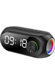 Alfalink BG-S8 Bluetooth Speaker HD Led Alarm Clock TF Card FM RadioTaşınabilir Speaker - 1