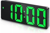 Alfalink  Yeşil LED Dijital Masa Saati Termometre Alarm Takvimli - 1