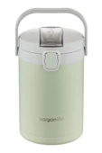 Vagonlife Çelik Yemek Termosu Isı Yalıtımlı 3 Kaseli 2.1LT Sızdırmaz Vakumlu Kap Taşıma Kulplu -FF10089 - 3