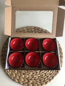 Kırmızı Seramik Kase 6 Adet thumbnail 1