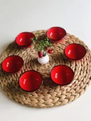 Kırmızı Seramik Kase 6 Adet thumbnail 3