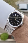 Casio CSISTE94 Kadranı Siyah Kordonu Gümüş Renk Gün ve Takvim Fonksiyonlu Hediye Paketli Erkek Kol Saati thumbnail 3