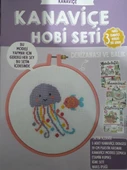 Denizanası ve Balık Kanaviçe Hobi Seti  (3 Adet Kanaviçe Dergisi Hediyeli) - 1