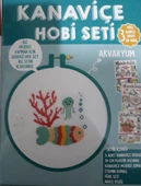 Akvaryum Kanaviçe Hobi Seti  (3 Adet Kanaviçe Dergisi Hediyeli) - 1